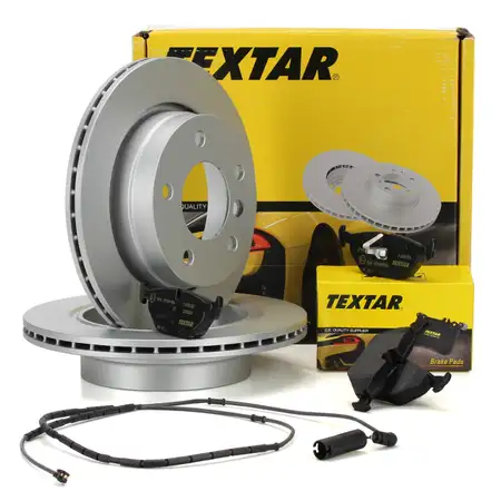 TEXTAR Bremsen Kit Bremsscheiben + Bel&auml;ge + Wako E46 316-323i 318/320d hinten
