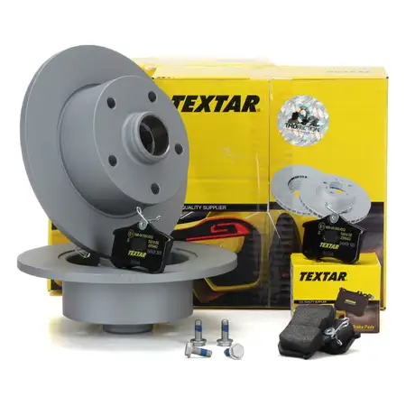TEXTAR Bremsen Kit Bremsscheiben + Bremsbel&auml;ge Set f&uuml;r Audi A4 (8D B5) hinten