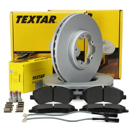TEXTAR Bremsscheiben + Bel&auml;ge f&uuml;r FORD TOURNEO CUSTOM / TRANSIT CUSTOM vorne