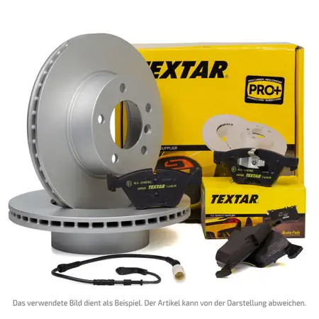 TEXTAR Bremsen Kit Bremsscheiben + Bel&auml;ge + Wako MERCEDES W203 C209 R171 vorne