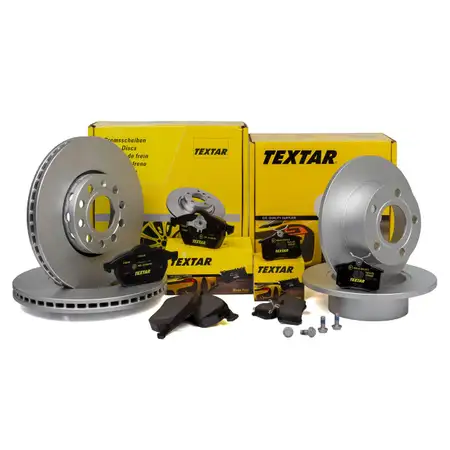TEXTAR Bremsscheiben + Bel&auml;ge VW PASSAT (3B2 3B5) ab - bis Fgst.. vorne + hinten