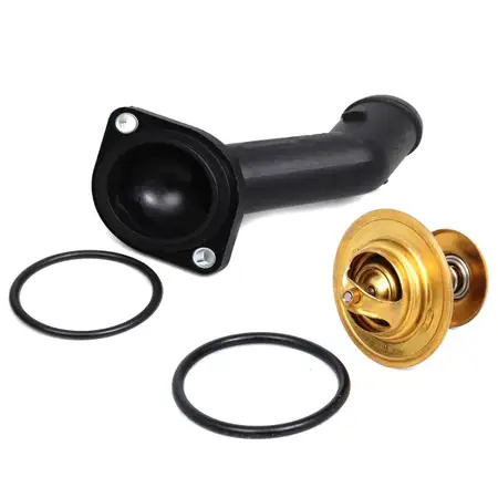 Thermostat + Wasserflansch Thermostatgeh&auml;use f&uuml;r AUDI SEAT SKODA VW 1.9 TDI