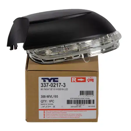 TYC Blinkleuchte Au&szlig;enspiegel LED f&uuml;r VW JETTA IV PASSAT 326 365 357 rechts