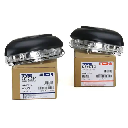 2x TYC Blinker Au&szlig;enspiegel LED f&uuml;r VW Golf 6 Touran 1T1 1T2 1T3 ohne Bodenlicht
