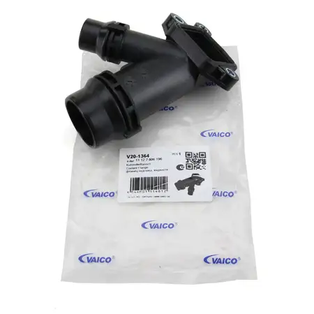 VAICO Wasserflansch K&uuml;hlmittelflansch links oben f&uuml;r BMW 3er E46 E90 5er E39 E60
