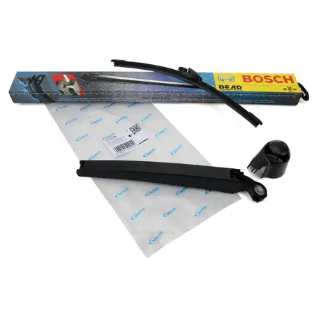 VAICO Wischerarm + Kappe + BOSCH Heckwischer VW PASSAT Variant (3C5) POLO (9N_)