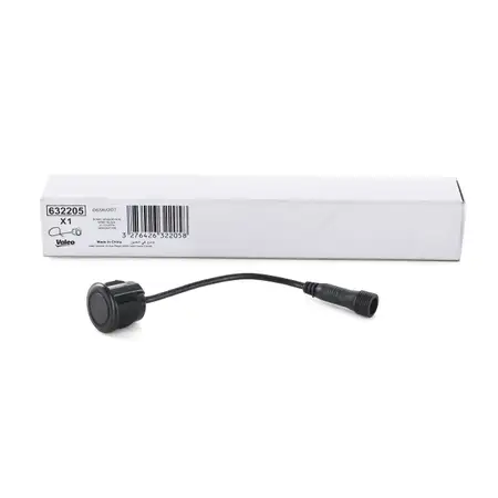 VALEO 632205 Sensor f&uuml;r Einparkhilfe Parksensor PDC SCHWARZ / GL&Auml;NZEND