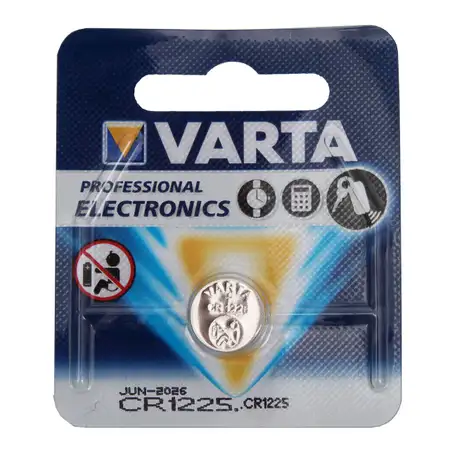 VARTA Knopfzelle Knopfbatterie Batterie LITHIUM 3V CR1225