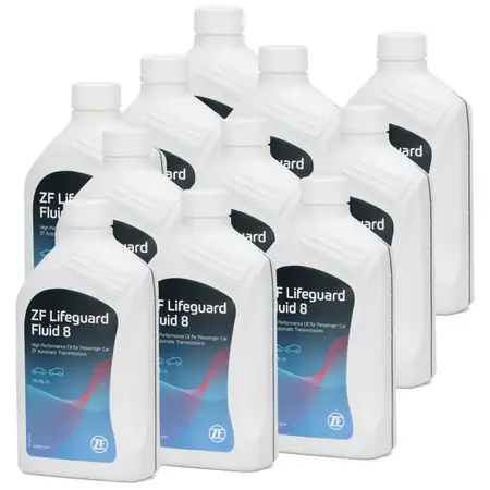 11x 1 Liter ZF PARTS Getriebe&ouml;l Automatikgetriebe&ouml;l LifeGuard FLUID 8 HP
