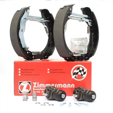 ZIMMERMANN Bremsbacken + Radbremszylinder Satz f&uuml;r BMW 3er E36 Limousine / Coupe