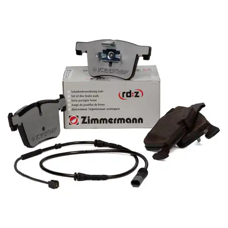 ZIMMERMANN rd:z Bremsbel&auml;ge + Wako f&uuml;r BMW X3 F25 + X4 F26 ohne Sportpaket vorne
