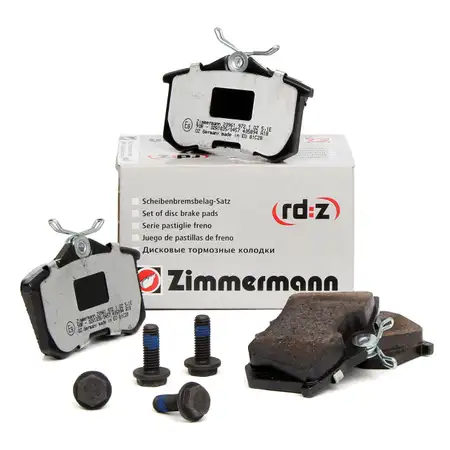 ZIMMERMANN rd:z Bremsbel&auml;ge AUDI CITROEN FIAT FORD PEUGEOT SEAT SKODA VW hinten