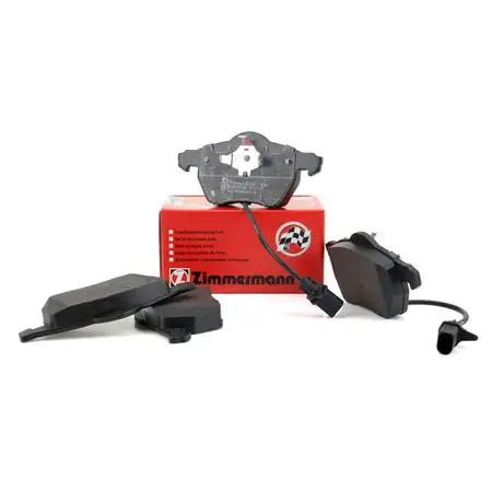 ZIMMERMANN Bremsbel&auml;ge + Wako AUDI A4 A6 SEAT EXEO SKODA SUPERB VW PASSAT vorne