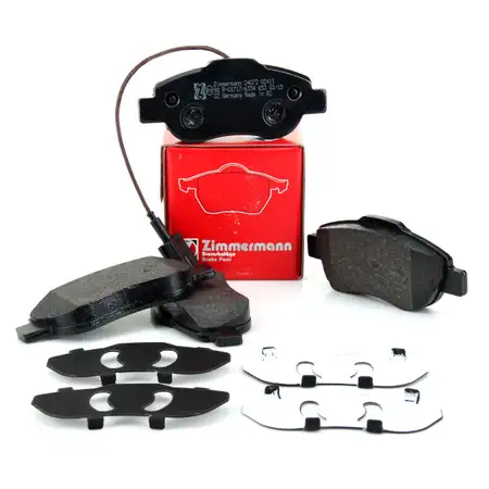 ZIMMERMANN Bremsbel&auml;ge Bremskl&ouml;tze + Wako f&uuml;r Fiat 500 (312) Ford KA (RU8) vorne