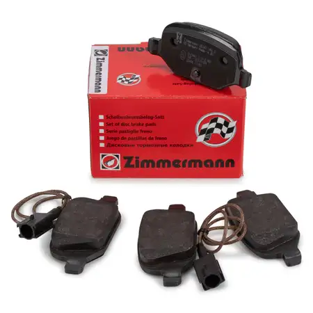 ZIMMERMANN Bremsbel&auml;ge Bremskl&ouml;tze + Wako f&uuml;r Fiat 500 (312) 1.4 Abarth hinten