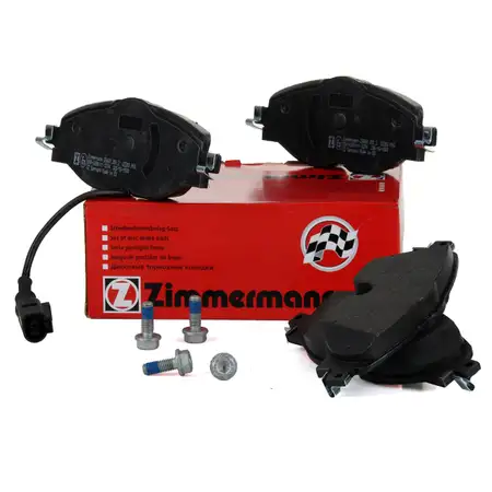 ZIMMERMANN Bremsbel&auml;ge + Wako AUDI A3 Q2 TT SEAT SKODA VW GOLF 7 PASSAT vorne