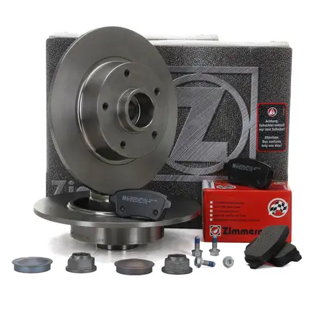 ZIMMERMANN Bremsscheiben + Bel&auml;ge RENAULT MEGANE 3 Grandtour + SCENIC 3 hinten