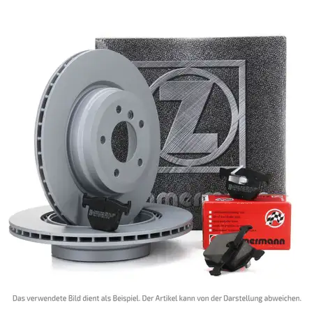 ZIMMERMANN Bremsen Bremsscheiben + Bel&auml;ge f&uuml;r Audi A4 B8 A5 8T 8F Q5 8R hinten