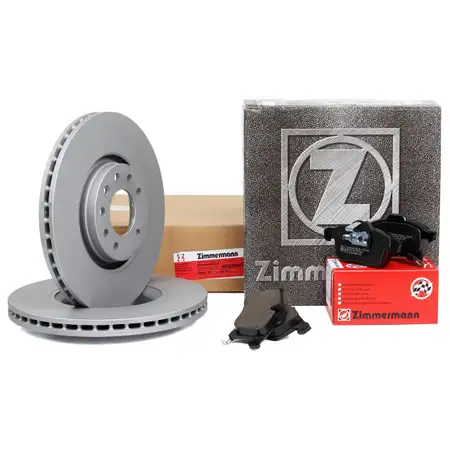 ZIMMERMANN Bremsscheiben + Bel&auml;ge OPEL ASTRA H CORSA D 1.6 OPC ZAFIRA B vorne