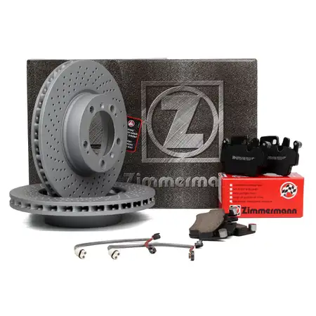 ZIMMERMANN Bremsscheiben + Bel&auml;ge Wako PORSCHE 911 997 BOXSTER CAYMAN 987 vorne