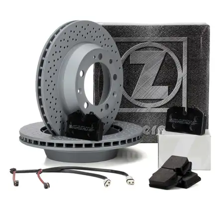 ZIMMERMANN Bremsscheiben + Bremsbel&auml;ge PORSCHE 911 (993) 3.6/3.8 Carrera hinten