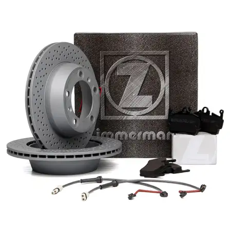 ZIMMERMANN Bremsscheiben Bel&auml;ge Wako PORSCHE BOXSTER CAYMAN (987) 2.7 2.9 hinten