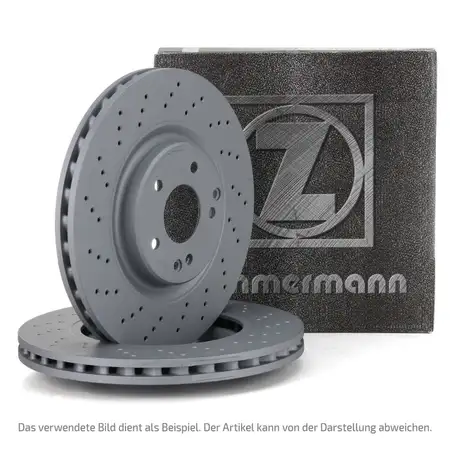 ZIMMERMANN Bremsscheiben Satz Mercedes W176 W246 C117 X156 mit Sportpaket vorne