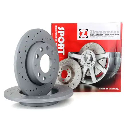 Zimmermann SPORT Bremsscheiben Satz AUDI A4 B6 B7 SEAT Exeo PR-1KP hinten