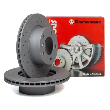 Zimmermann SPORT Bremsscheiben Satz f&uuml;r BMW 1er E81 E87 E88 E82 3er E90 vorne