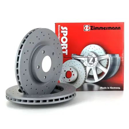Zimmermann SPORT Bremsscheiben Satz Citroen f&uuml;r Jeep Mitsubishi Peugeot vorne