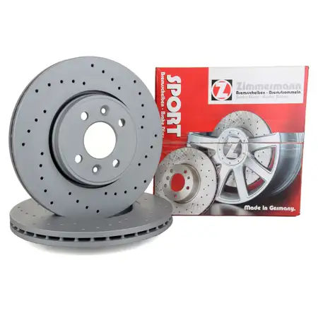 Zimmermann SPORT Bremsscheiben f&uuml;r Renault Clio Laguna Megane Scenic Wind vorne