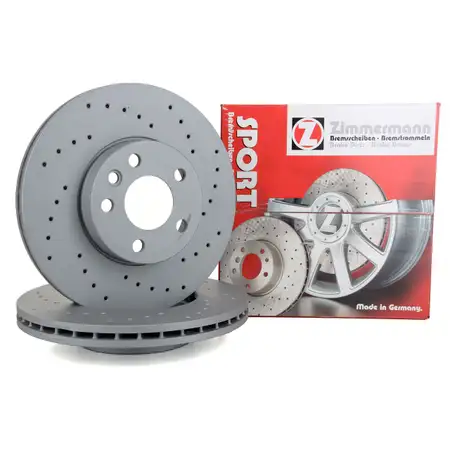 Zimmermann SPORT Bremsscheiben Satz f&uuml;r VW Transporter T4 PR-1LB 16 Zoll vorne