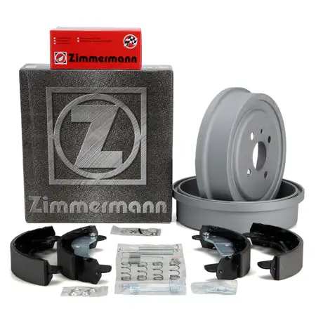 ZIMMERMANN Bremsen Kit Bremstrommeln + Bremsbacken f&uuml;r Opel ASTRA H COMBO hinten