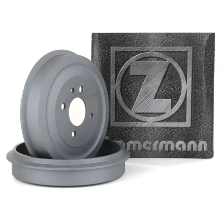 ZIMMERMANN Bremstrommeln Satz f&uuml;r BMW 3er E30 Limo + Cabrio 316-320i 324d hinten