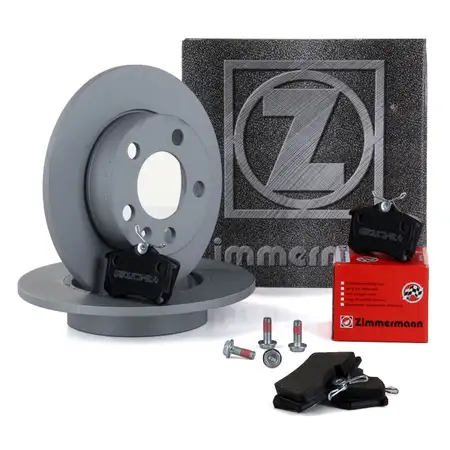 ZIMMERMANN Bremsscheiben + Bel&auml;ge AUDI A2 A3 SEAT SKODA VW GOLF 4 POLO hinten