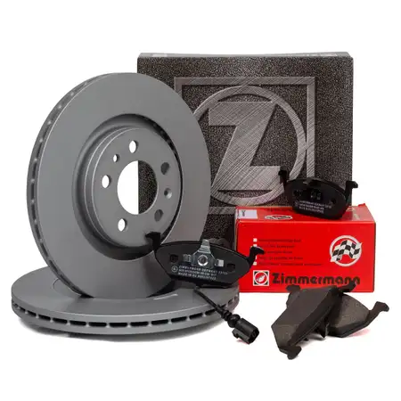 ZIMMERMANN Bremsscheiben Bel&auml;ge AUDI A3 SEAT LEON SKODA OCTAVIA VW GOLF 4 vorne