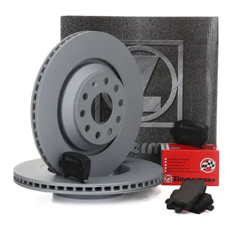 ZIMMERMANN Bremsscheiben + Bremsbel&auml;ge AUDI S3 RS3 3.2 V6 VW GOLF V R32 hinten