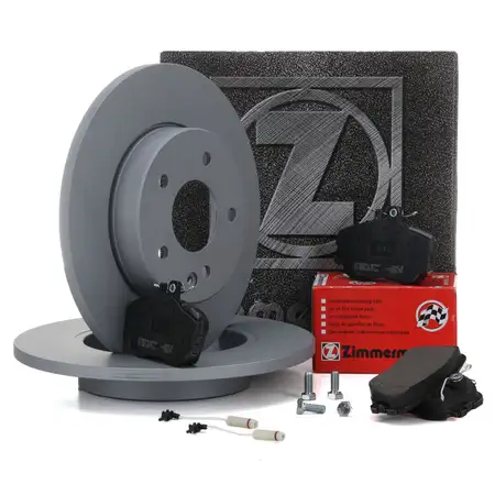 ZIMMERMANN Bremsscheiben + Bel&auml;ge Wako MERCEDES W202 LIMO C180 C200D-250D vorne
