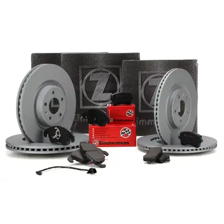 ZIMMERMANN Bremsen Bremsscheiben + Bremsbel&auml;ge f&uuml;r Audi A4 8K B8 A5 vorne+hinten