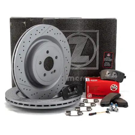 ZIMMERMANN Bremsscheiben + Bremsbel&auml;ge + Wako MERCEDES AMG GT GTS GTC GTR hinten