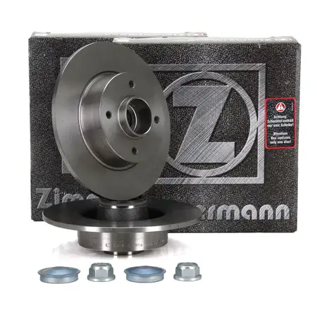ZIMMERMANN Bremsscheiben + Radlager Satz RENAULT CLIO MEGANE TWINGO WIND hinten