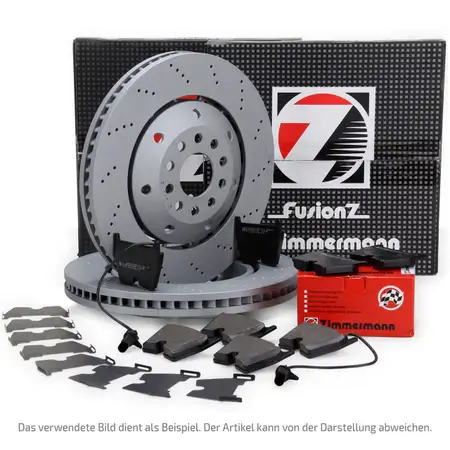 Zimmermann FORMULA Z Bremsscheiben Bel&auml;ge Wako AUDI A8 (4H) SQ5 (8RB FYB) vorne