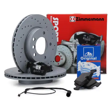 ZIMMERMANN SPORT Bremsscheiben + ATE Bremsbel&auml;ge BMW 3er E36 318-328i Z3 vorne
