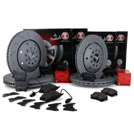 Zimmermann FORMULA Z Bremsscheiben + Bel&auml;ge AUDI A6 C5 RS6 quattro vorne hinten