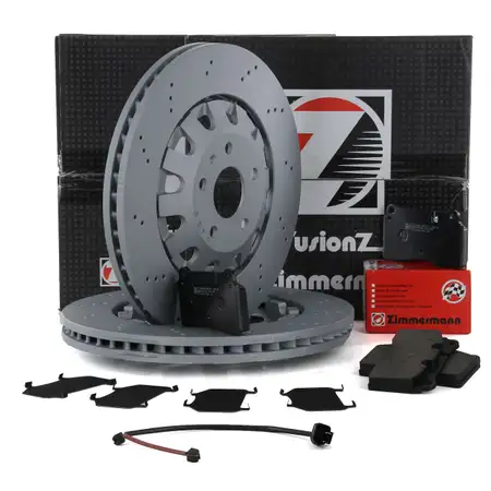 Zimmermann FORMULA Z Bremsscheiben + Bel&auml;ge AUDI TTRS SEAT LEON 2.0 Cupra vorne