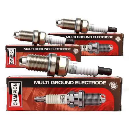 3x CHAMPION Z&uuml;ndkerze RC10DMC4 MULTI GROUND ELECTRODE Audi Fiat Opel Skoda VW