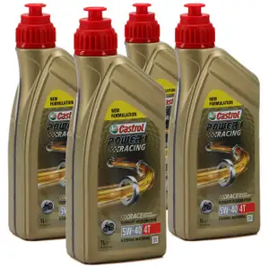 CASTROL Ultimate Performance MOTORRAD Motor&ouml;l &Ouml;l POWER 1 RACING 4T 5W-40 4 Liter