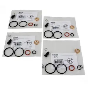 4x BOSCH Dichtungssatz Einspritzd&uuml;se Einspritzpumpe 1417010997 VW AUDI SKODA TDI