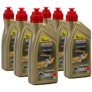 CASTROL Ultimate Performance MOTORRAD Motor&ouml;l &Ouml;l POWER 1 RACING 4T 5W-40 6 Liter