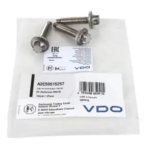 3x VDO Schraube f&uuml;r Wasserpumpe A2C59515257 M8x36 f&uuml;r BMW 1er 3er 5er 6er 7er